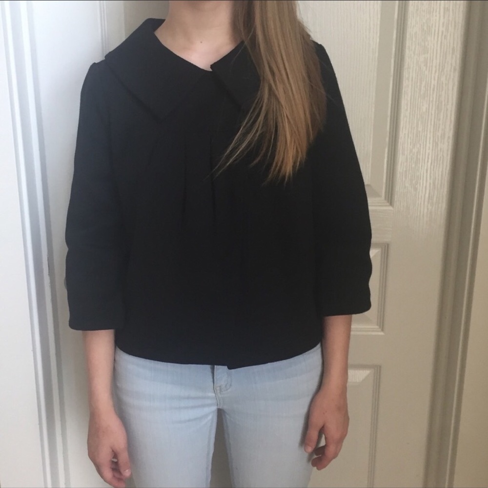 Old Navy Black Cape Coat